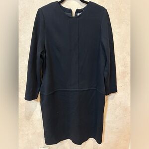 Bill Blass Classic Black Long Sleeve Dress
